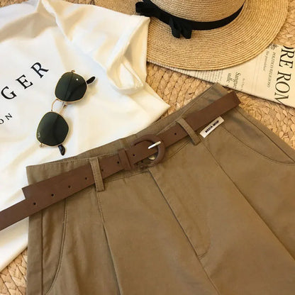 Bianca · Shorts eleganti in cotone