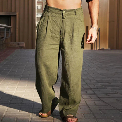 Leonardo · Pantaloni in Lino Rilassati