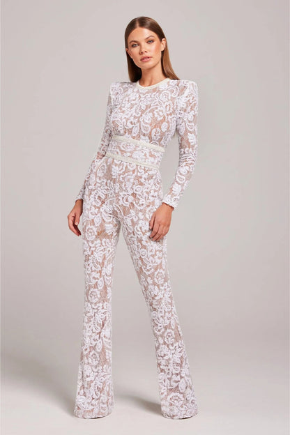 Renata · Elegante Tuta in Pizzo