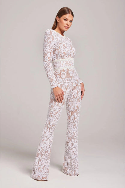 Renata · Elegante Tuta in Pizzo