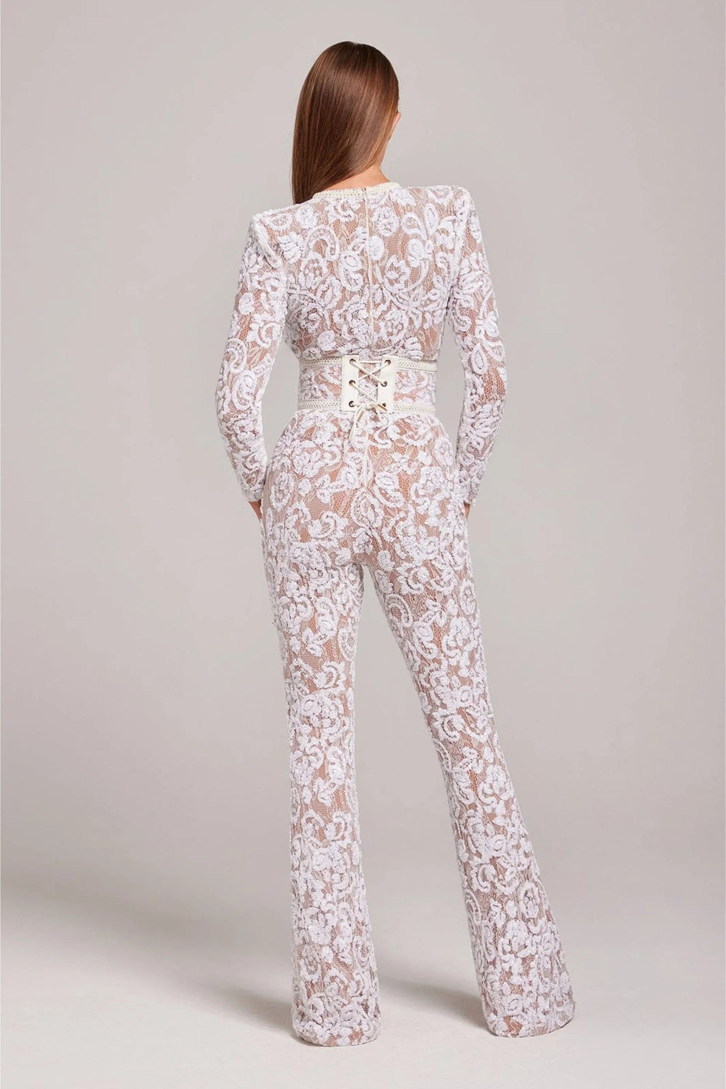 Renata · Elegante Tuta in Pizzo