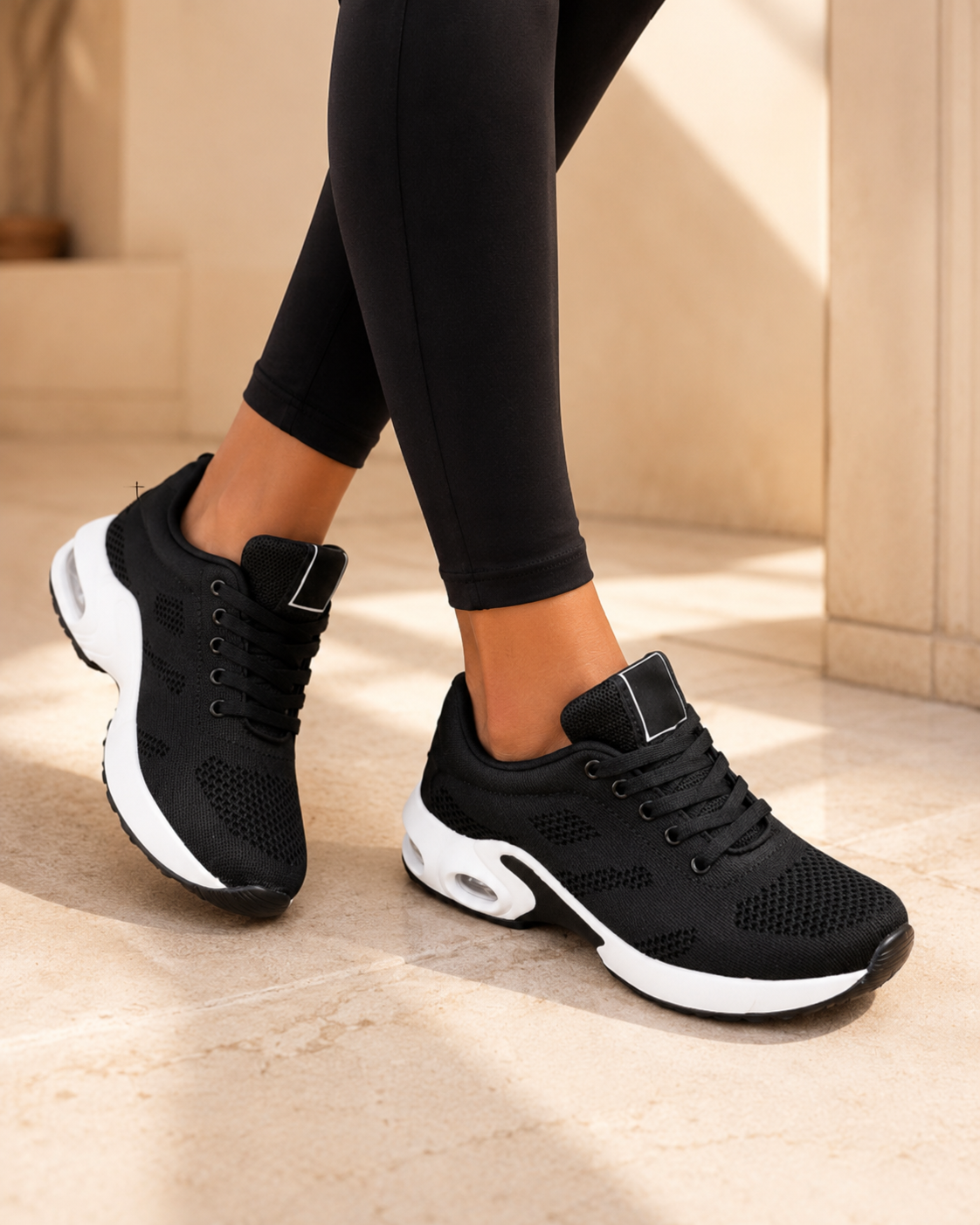 Arianna sneakers ergonomiche nere — immagine collezione
