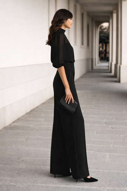 Valentina · Completo tre pezzi con pantaloni ampi