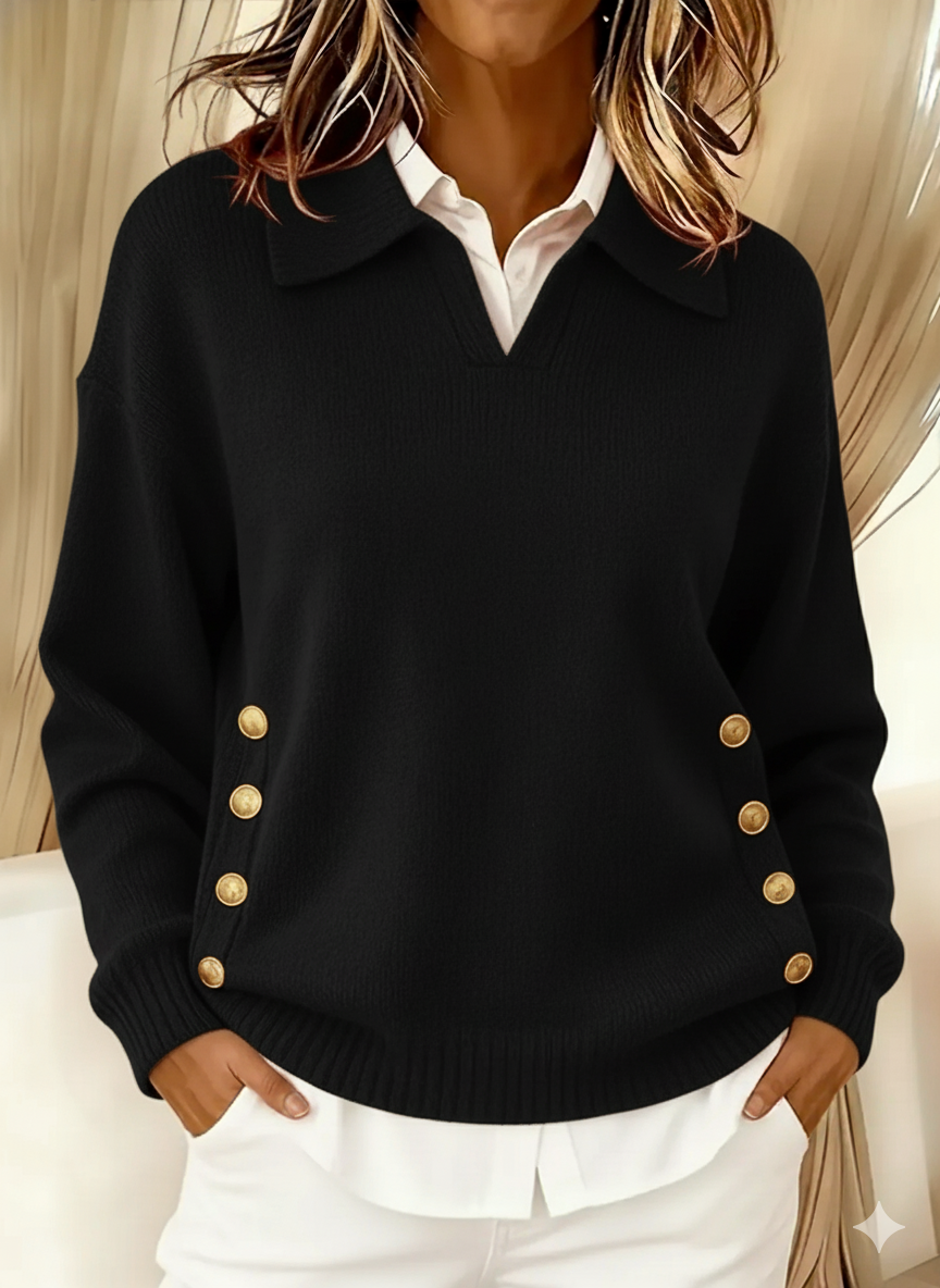 Vicenta · Maglia con collo polo e bottoni