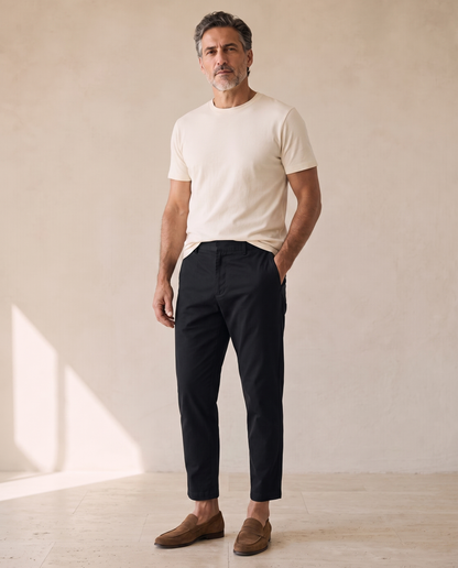 Evandro · Pantalone 7/8 Nero — look VALTORENI