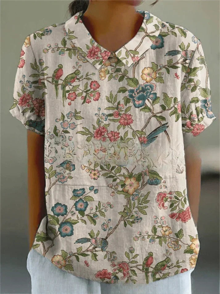 Romina · Blusa in Lino Fresco