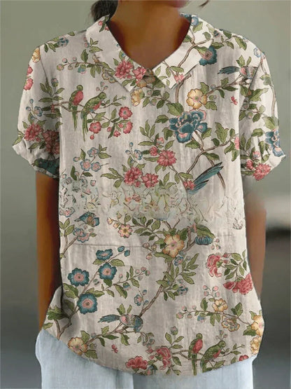 Romina · Blusa in Lino Fresco
