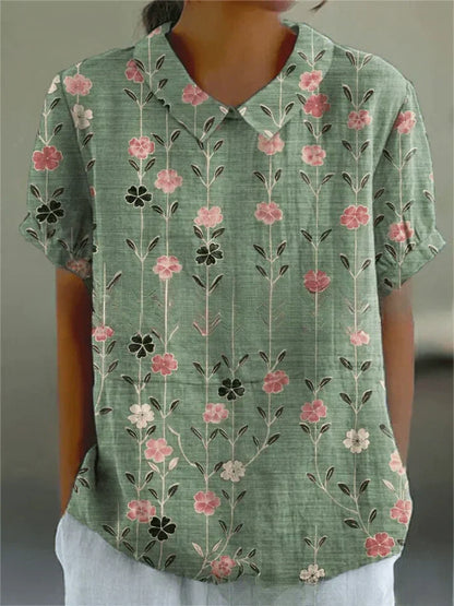 Romina · Blusa in Lino Fresco