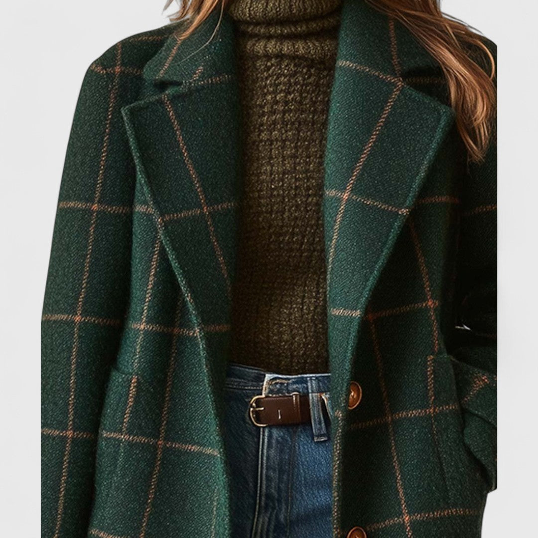 Agnese · Cappotto a Quadri Confortevole