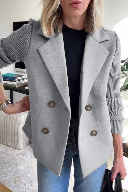 Irene · Cappotto elegante a inserti