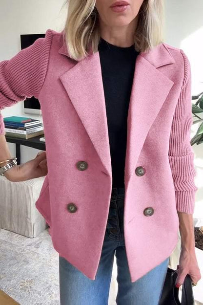 Irene · Cappotto elegante a inserti