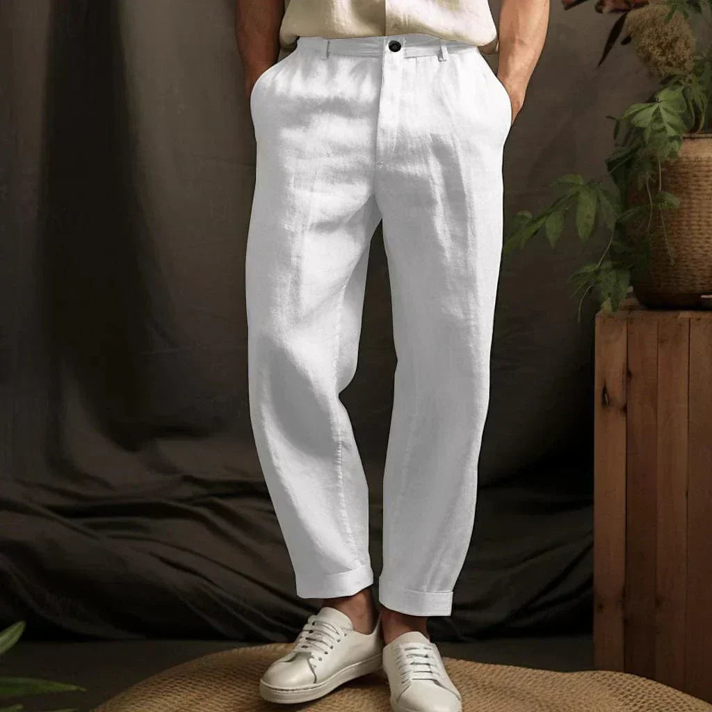 Alberto · Pantaloni in Lino Morbido