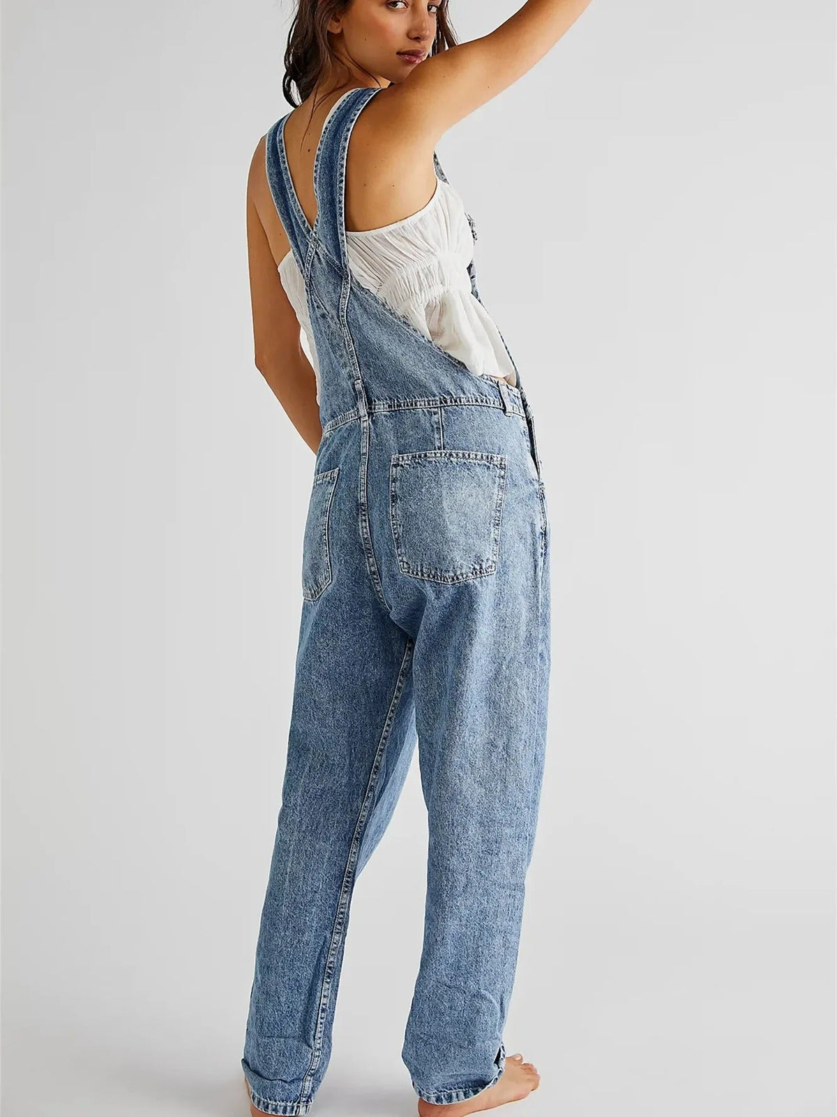 Clara | Salopette denim dal taglio morbido