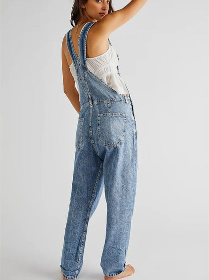 Clara | Salopette denim dal taglio morbido