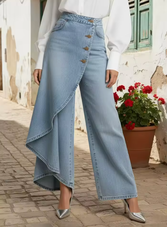 Marcella pantaloni Azzurro denim