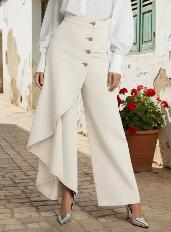 Marcella pantaloni Bianco