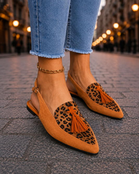 Marisa · Mule slingback con nappine