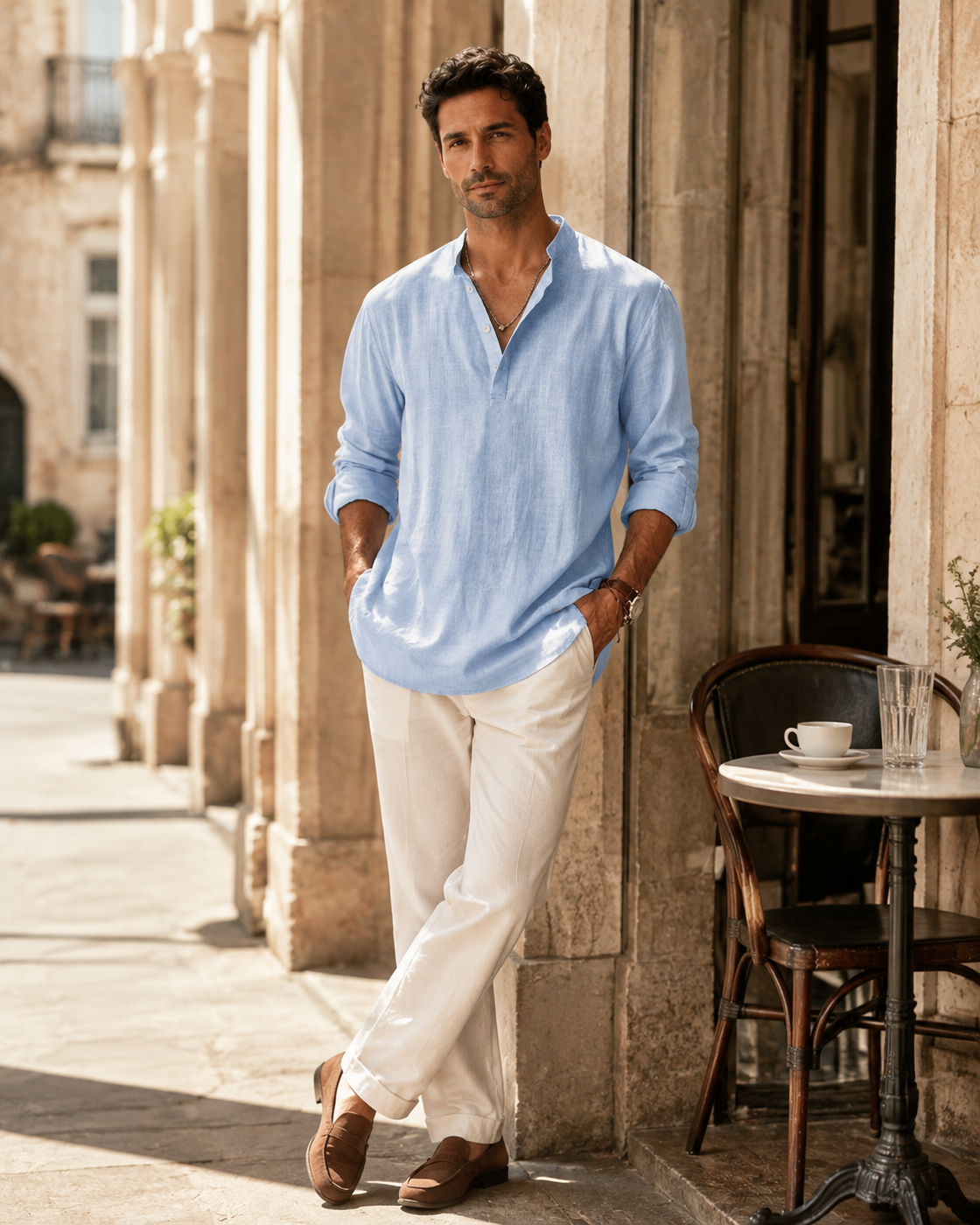 Adriano · Camicia in Lino Breezy — NORTELLI