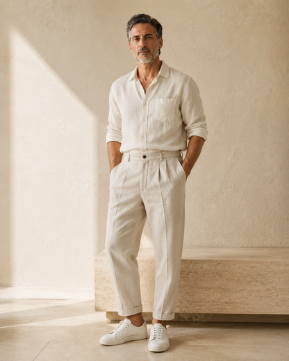 Alberto · Pantaloni in Lino Morbido — NORTELLI