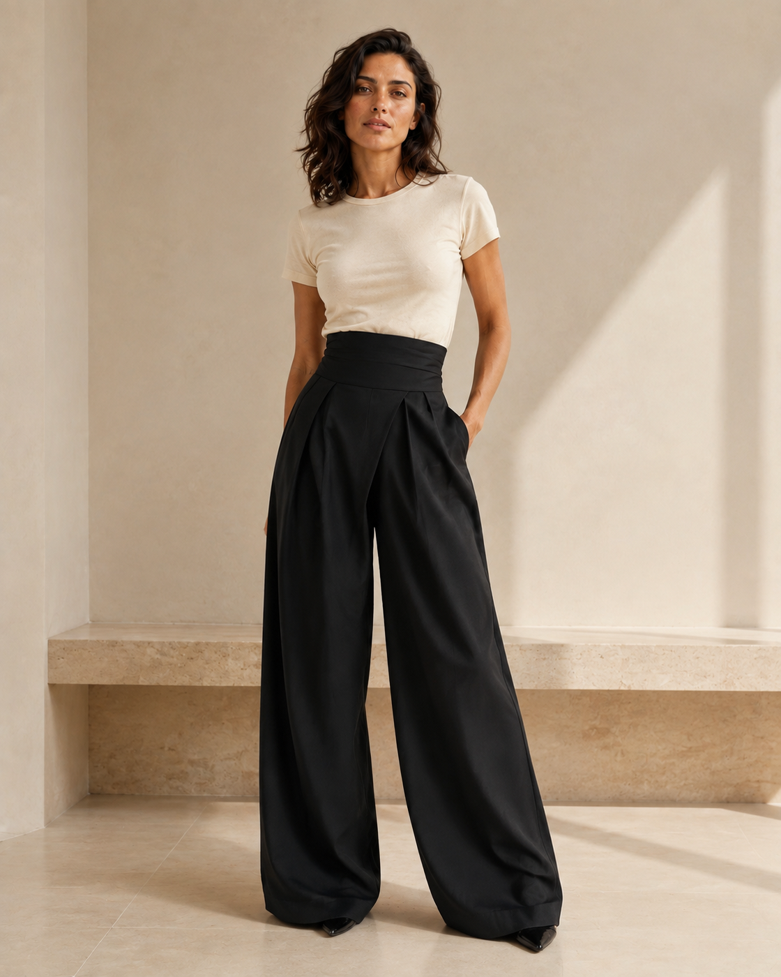 Aurora · Breezy Pantaloni a Gamba Larga — NORTELLI