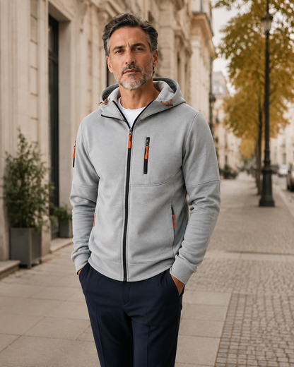Battista · Giacca Con Zip Comoda — NORTELLI
