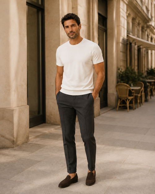 Battista · T-shirt Sartoriale Morbida — NORTELLI