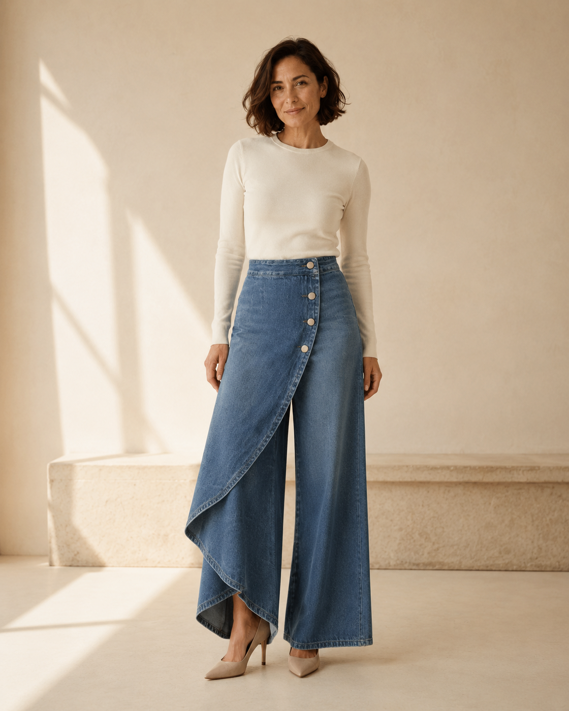 Bruna · Pantaloni in Denim Chic — NORTELLI