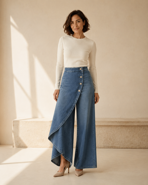 Bruna · Pantaloni in Denim Chic — NORTELLI