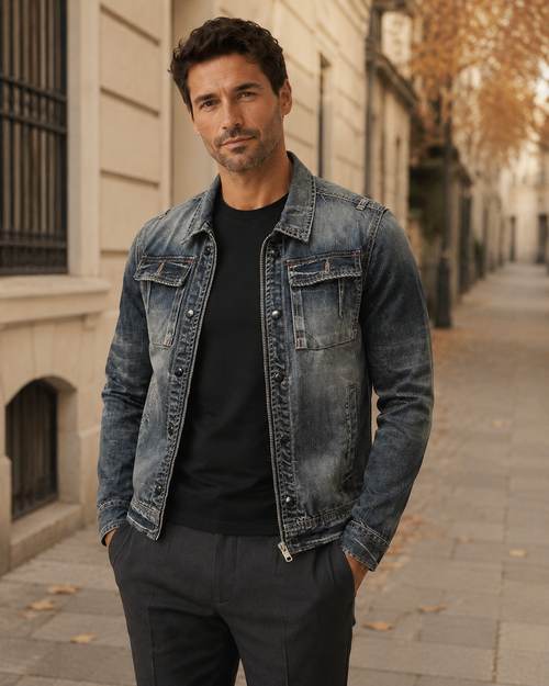 Bruno · Giacca di Denim Resistente — NORTELLI