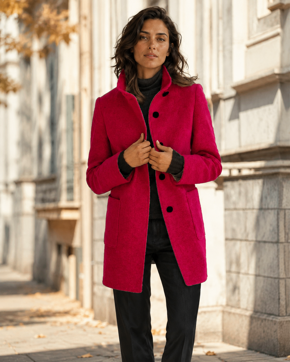 Celeste · Elegante cappotto di lana — NORTELLI