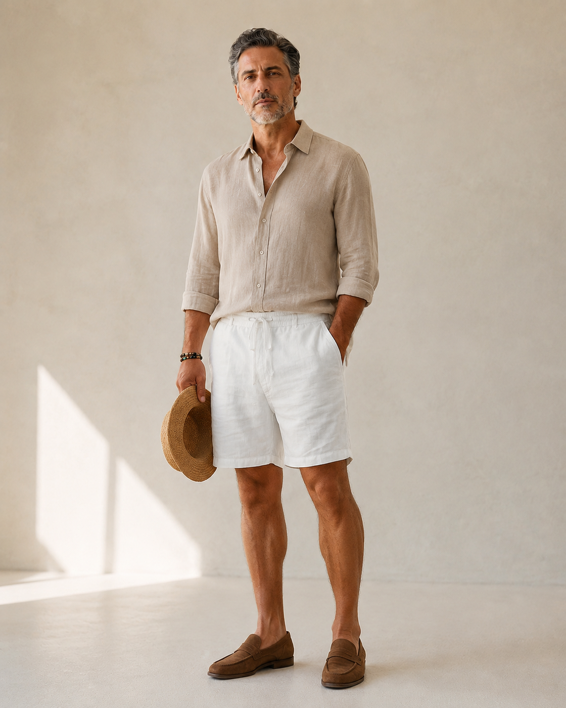 Claudio · Pantaloncini in Lino Morbido — NORTELLI