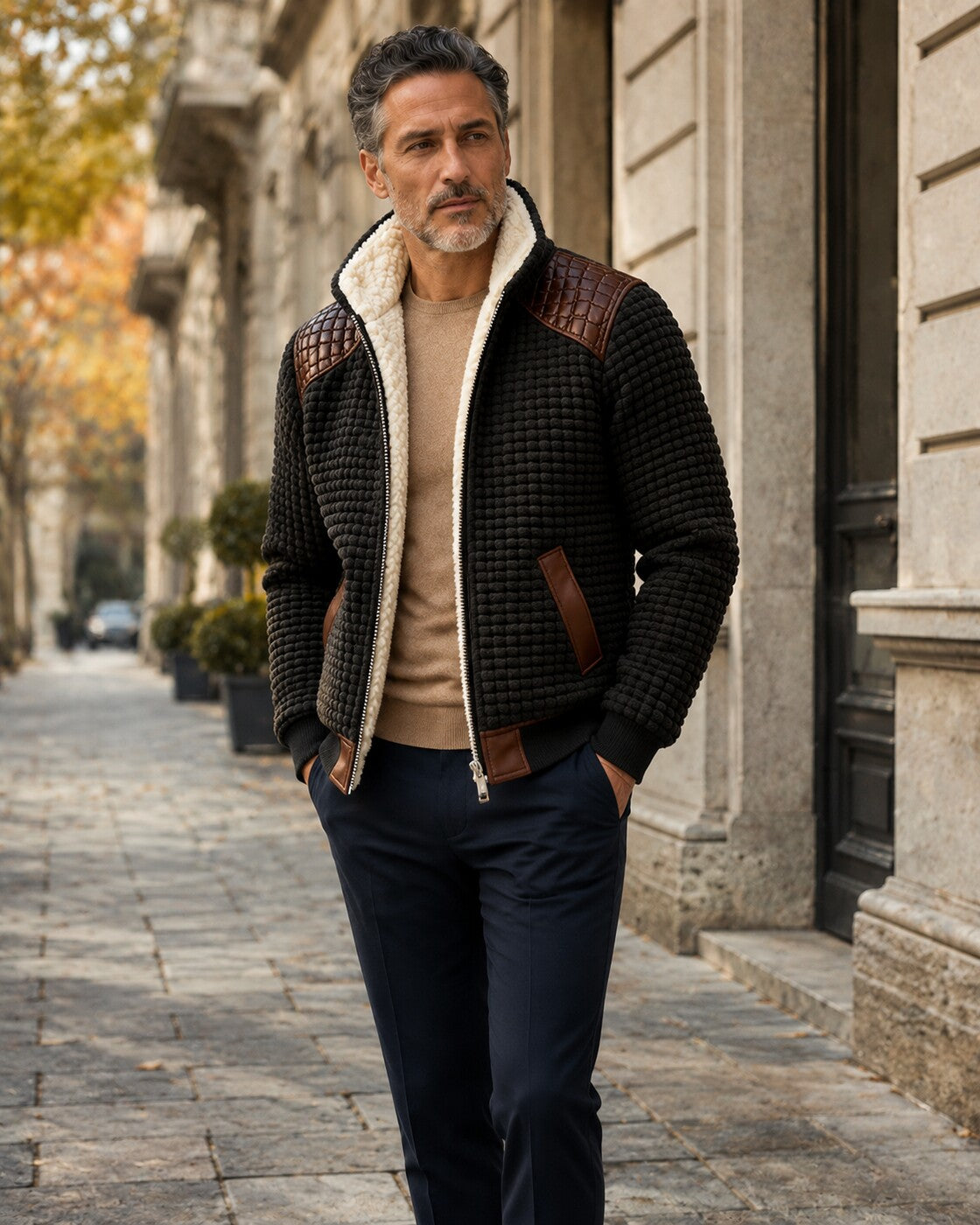 Egidio · Cardigan Vintage in Velluto — NORTELLI