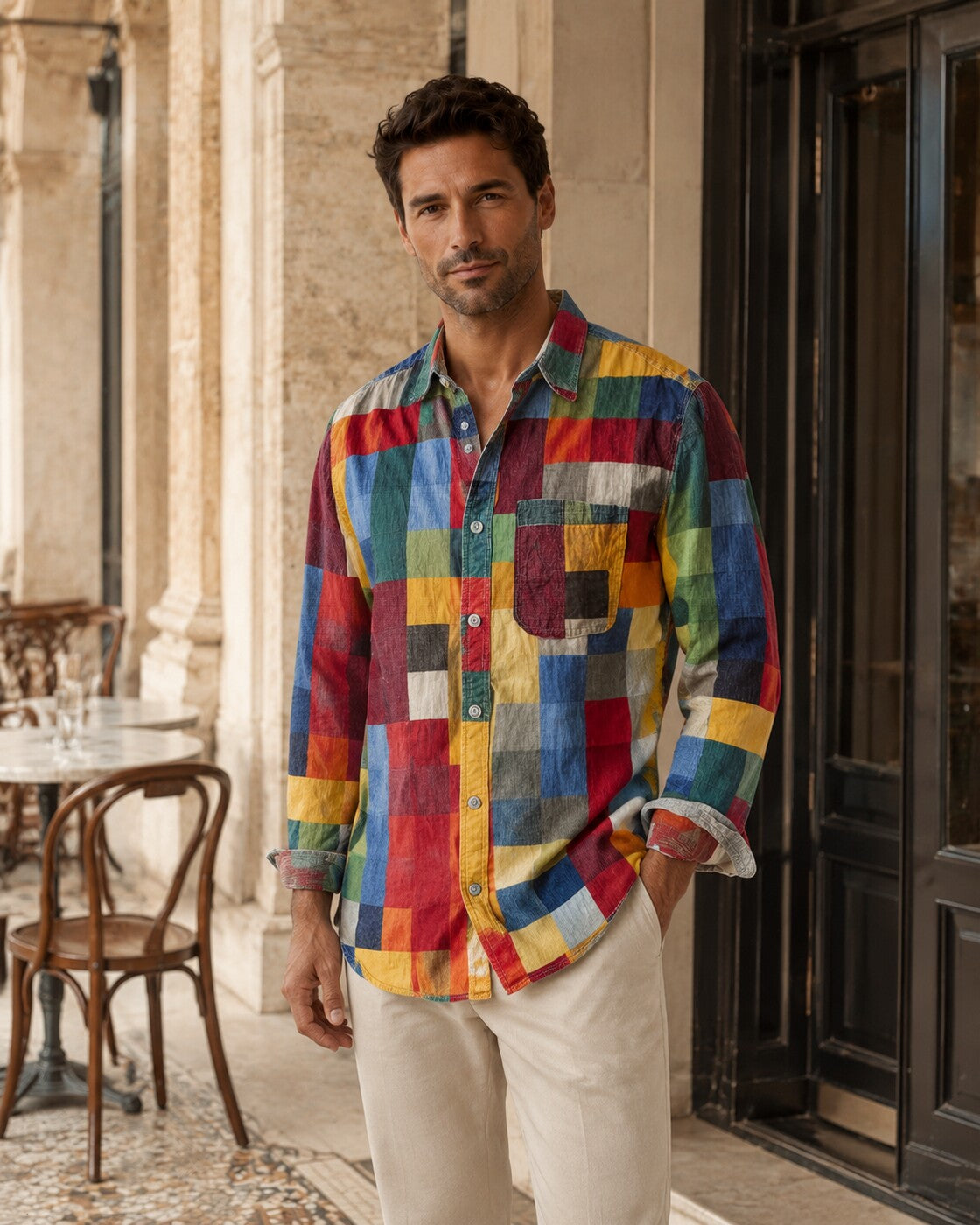 Ettore · Camicia in cotone giocosa — NORTELLI