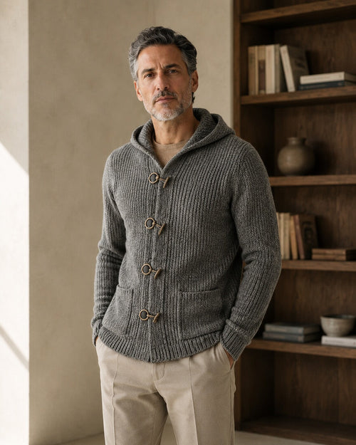 Giordano · Maglione con cappuccio morbido — NORTELLI