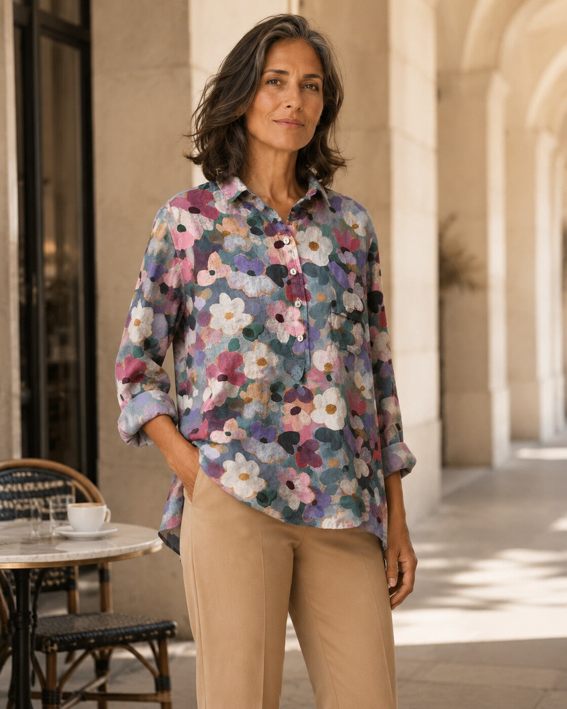 Giuditta · Blusa di raso lussuoso — NORTELLI