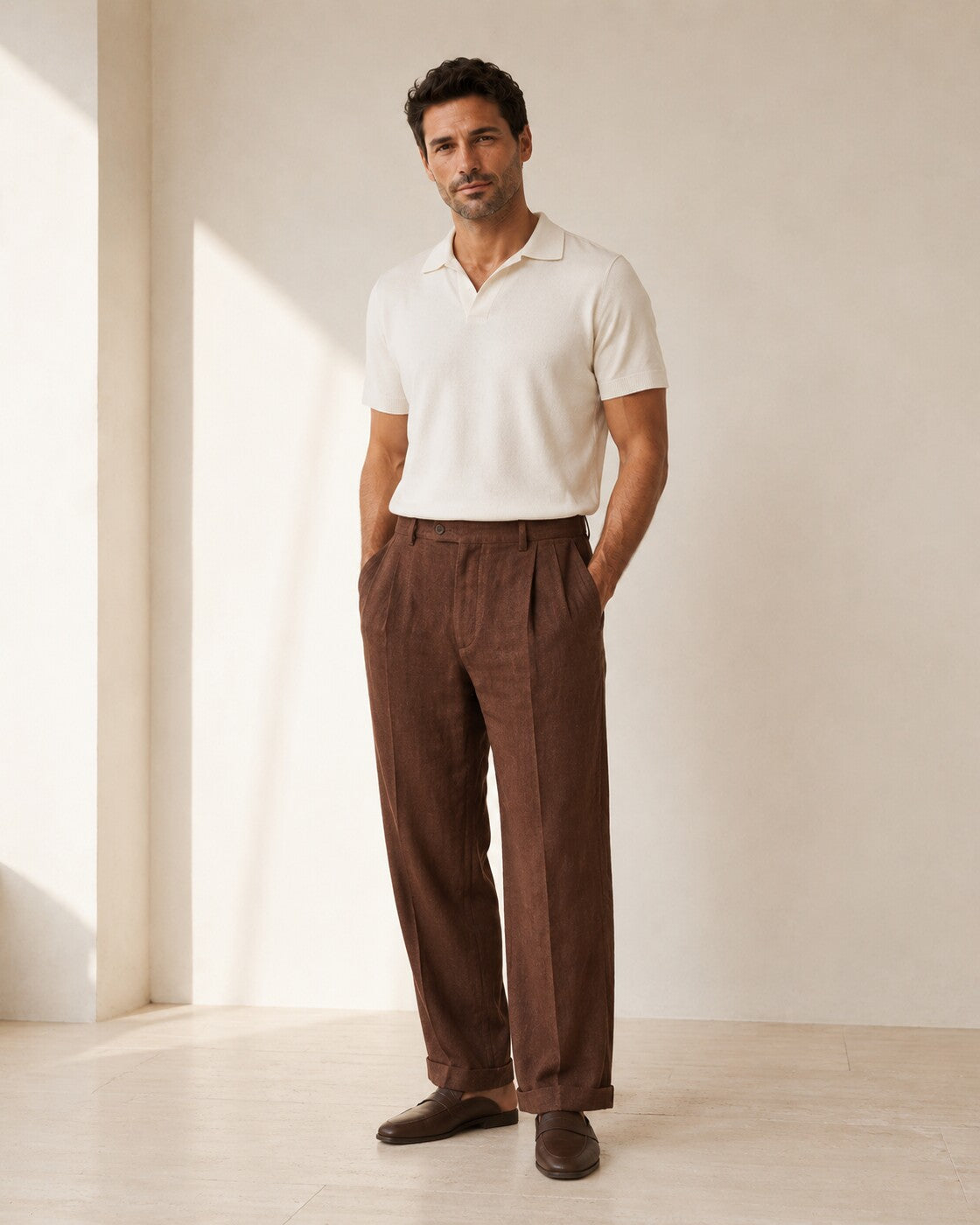 Leonardo · Pantaloni in Lino Rilassati — NORTELLI