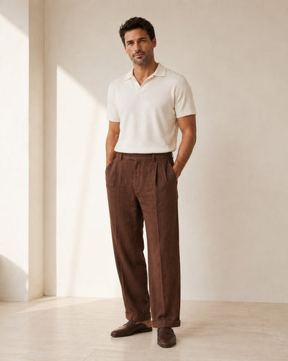 Leonardo · Pantaloni in Lino Rilassati — NORTELLI