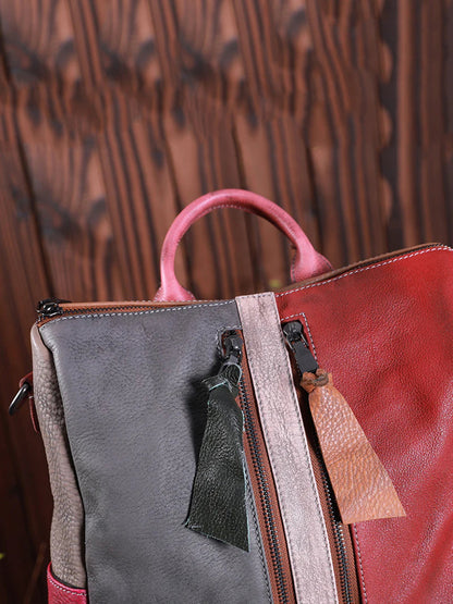 Livia zaino multicolore in pelle, dettaglio 9
