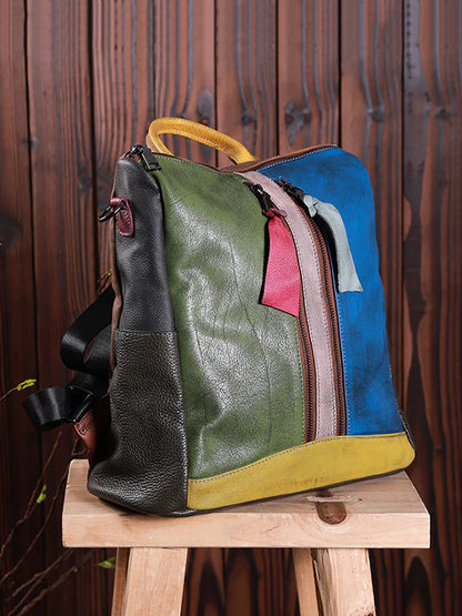 Livia zaino multicolore in pelle, dettaglio 16