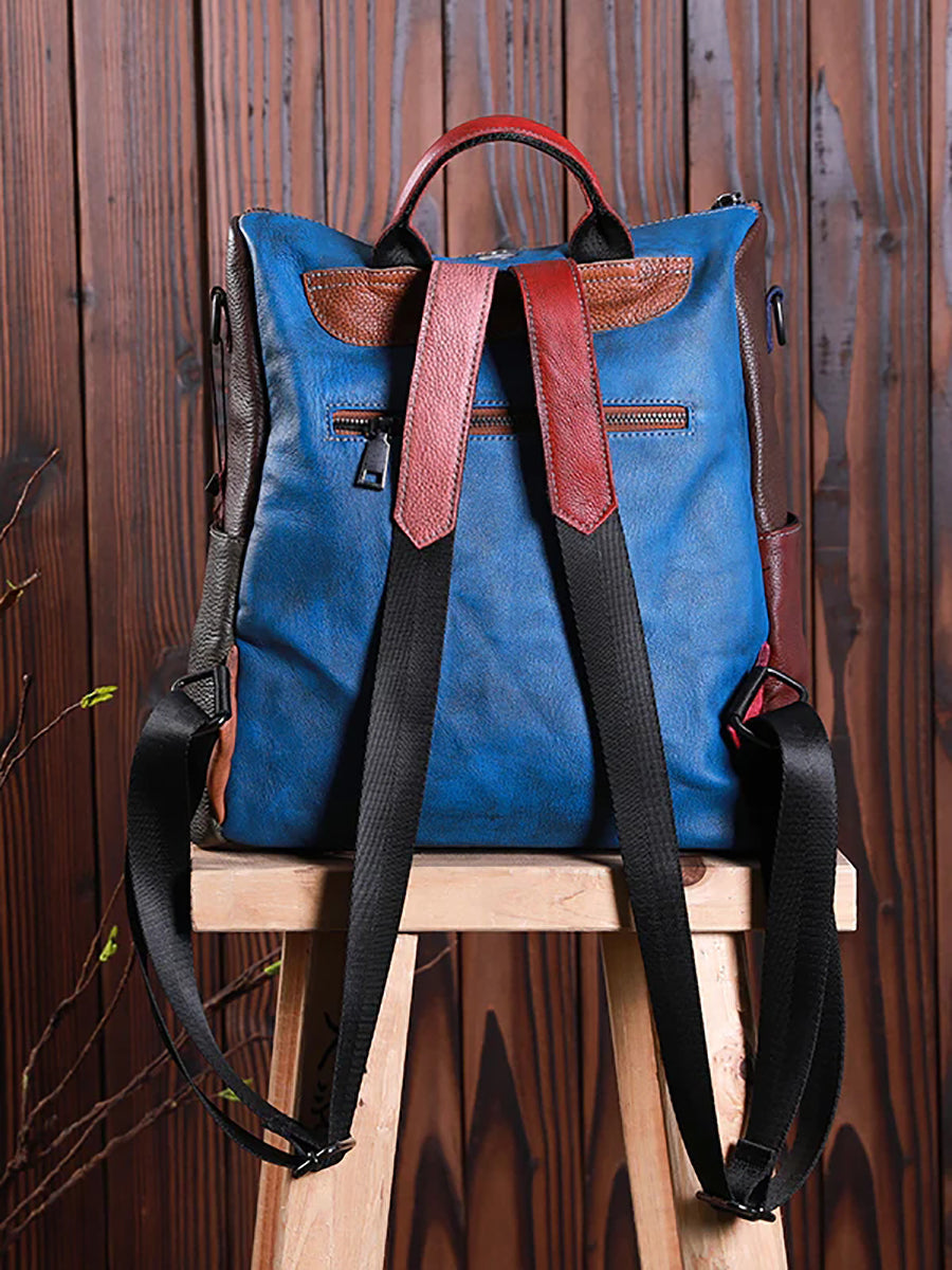 Livia zaino multicolore in pelle, dettaglio 19