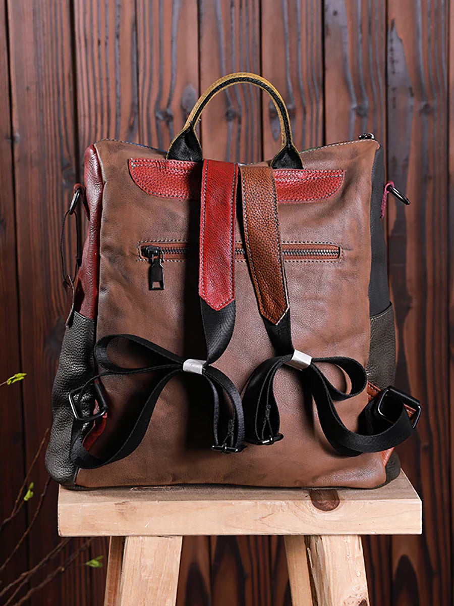 Livia zaino multicolore in pelle, dettaglio 20
