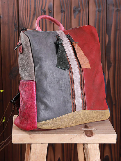 Livia zaino multicolore in pelle, dettaglio 21
