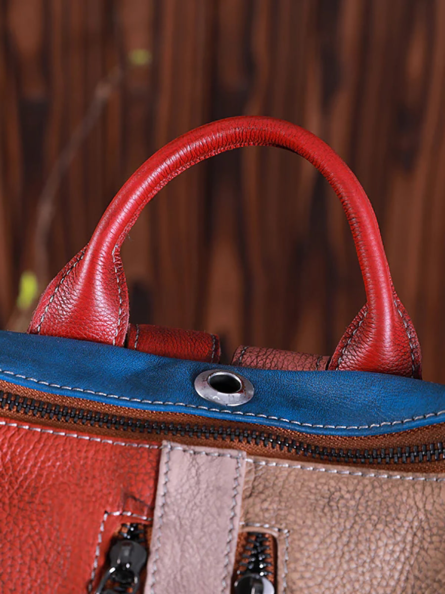 Livia zaino multicolore in pelle, dettaglio 22