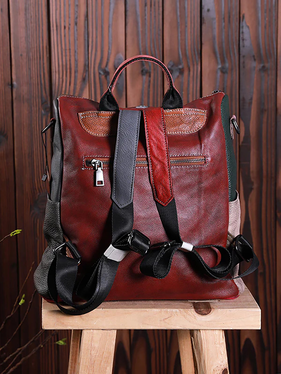 Livia zaino multicolore in pelle, dettaglio 24
