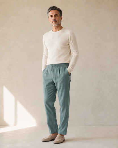 Nicola · Pantaloni in Lino Casual — NORTELLI