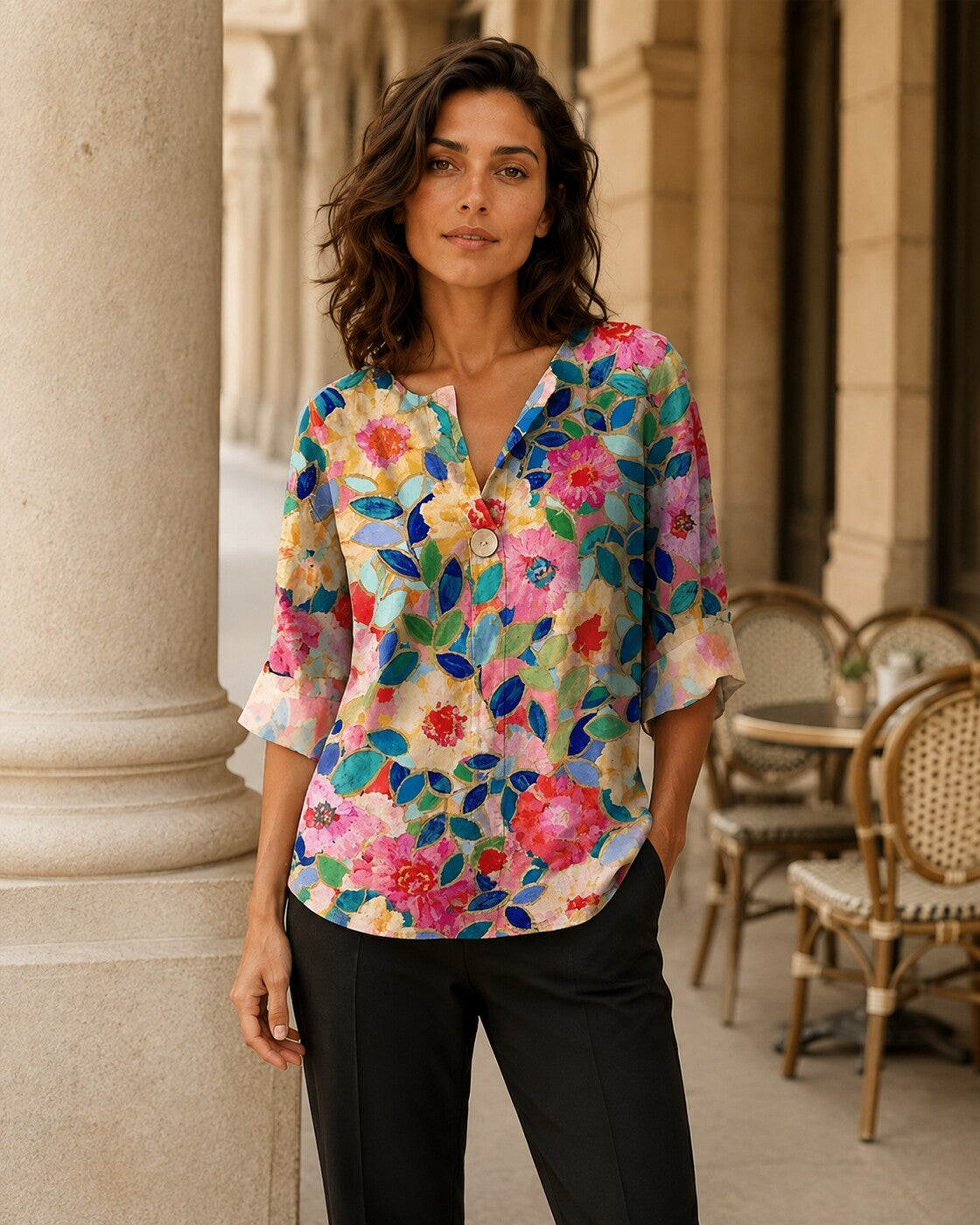 Novella · Blusa Floreale — NORTELLI