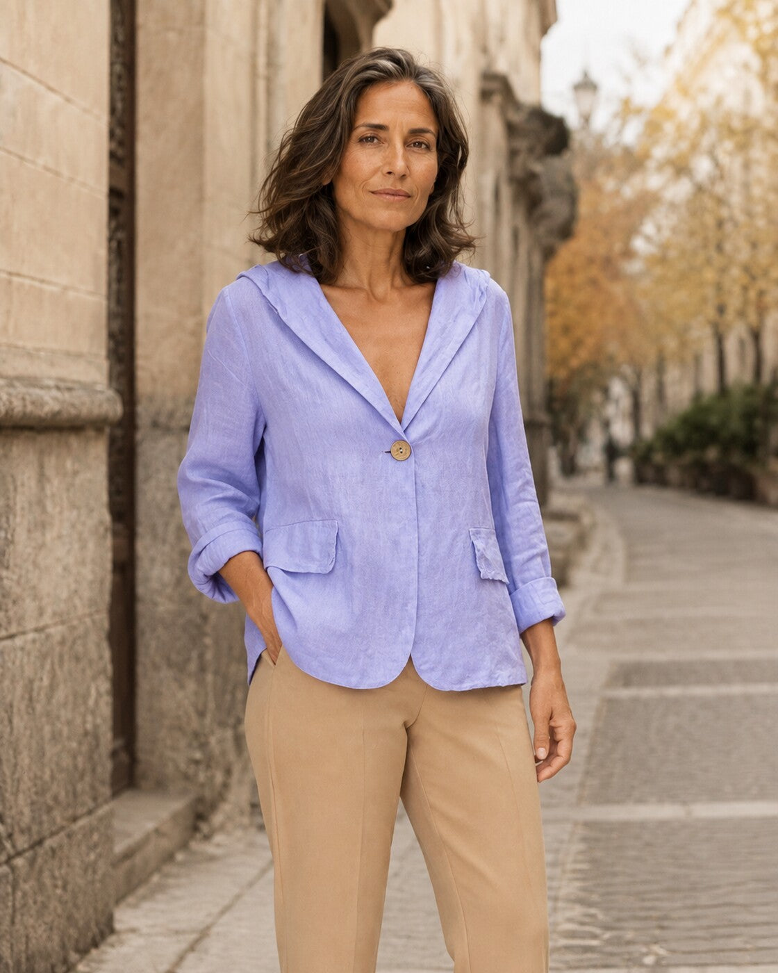 Petra · Giacca in Lino Rilassata — NORTELLI
