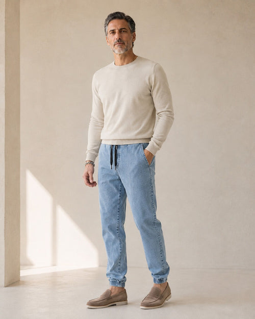 Primo · Pantaloni in Denim Morbido — NORTELLI