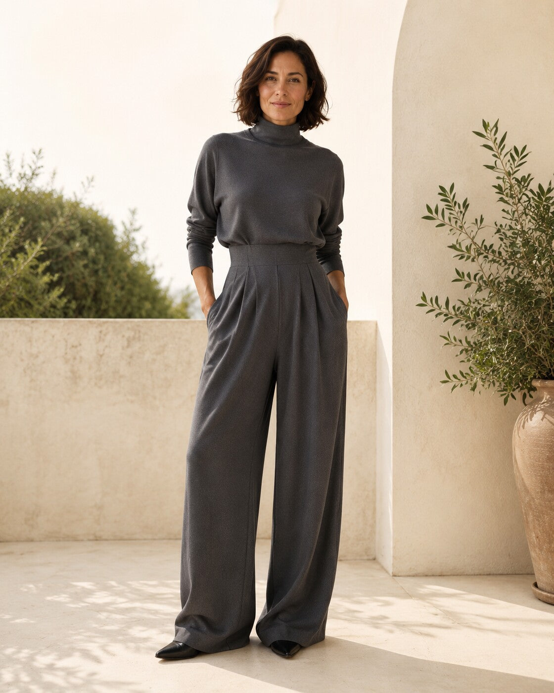 Prisca · Elegant jumpsuit in tessuto — NORTELLI
