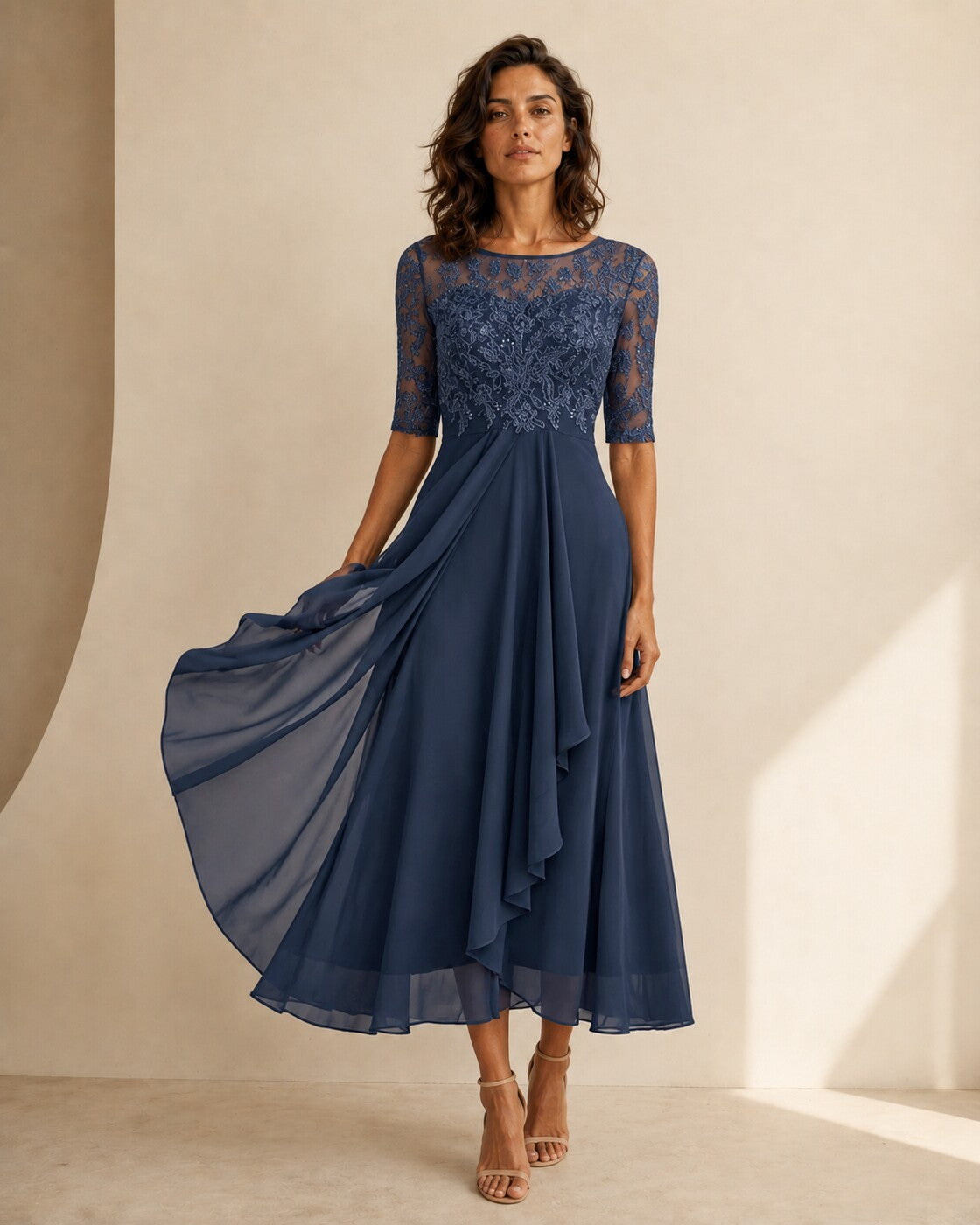 Renata · Abito in Pizzo Etereo — NORTELLI